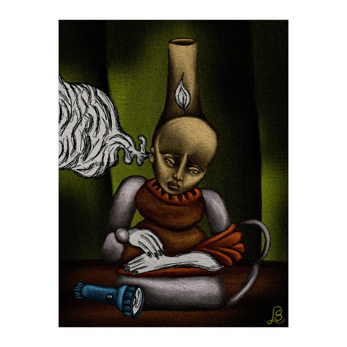 "no light here, blame your thoughts"  (Print Only)