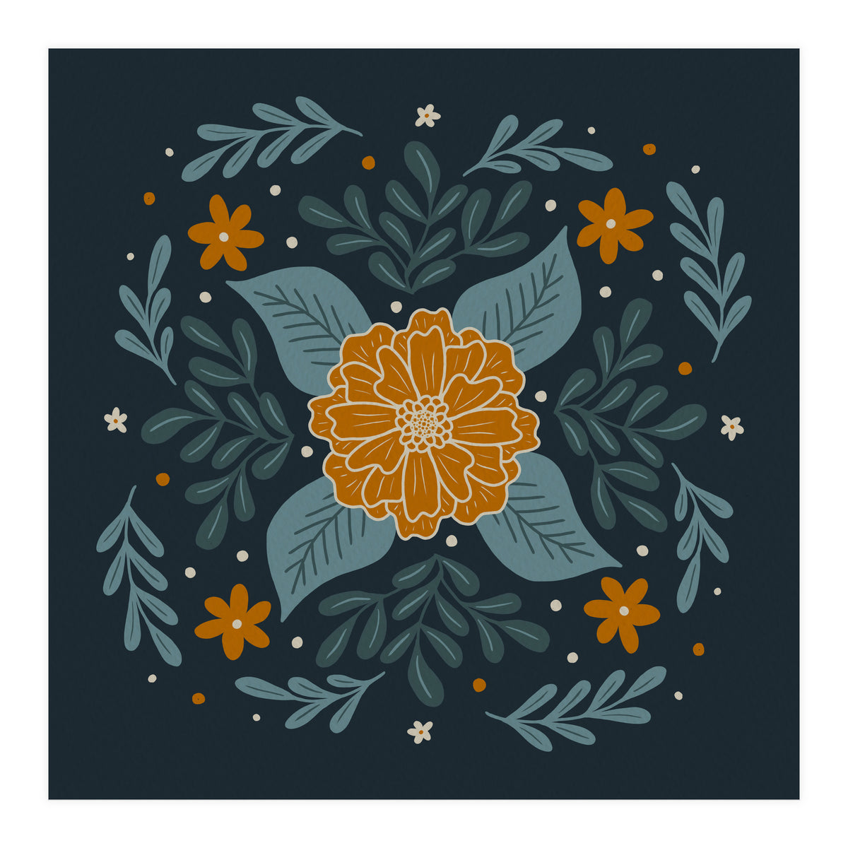 Circular Flowers 3 (Print Only)