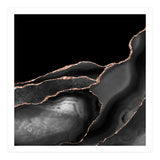Black & Rose Gold Agate Texture 04  (Print Only) thumbnail