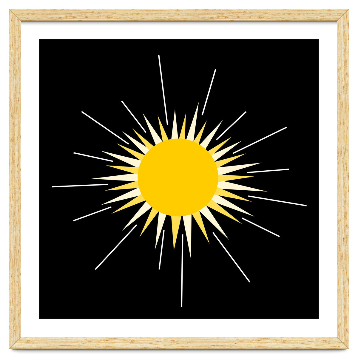 Yellow Bright Radiant Shinning Sun