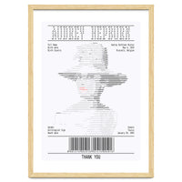 Receipt Art Audrey Hepburn