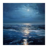 Midnight Blue Moonlit Seascape (Print Only) thumbnail