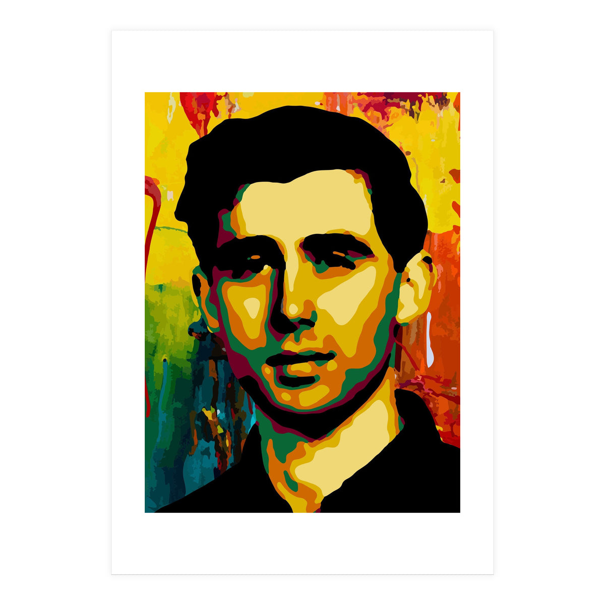 Andrew Goodman Activist Colorful Abstract Art (Print Only)