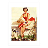 Sexy Lady With Her Little Garden (Print Only) thumbnail
