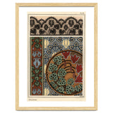 Cyclamen persicum motif in patterns for lace, wallpaper and fabric. thumbnail