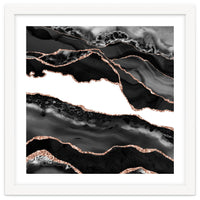 Black & Rose Gold Agate Texture 06