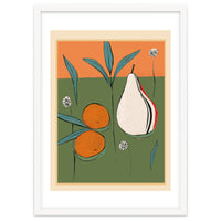Abstract Pear And Orange Art