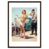 Sexy Pinup Shopping Girl And A Sudden Wind thumbnail
