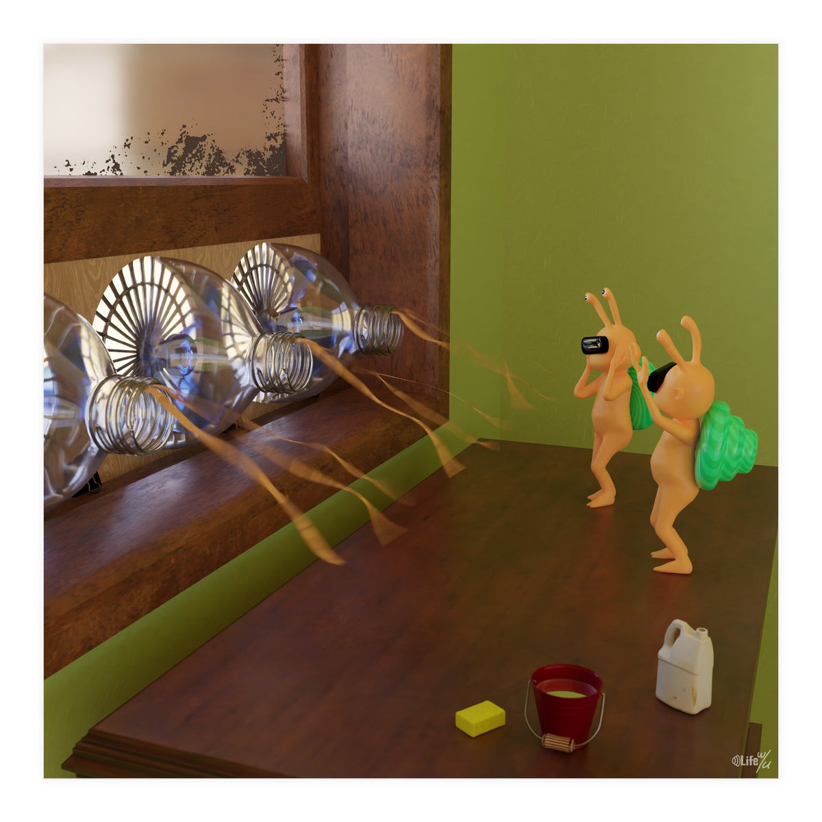 Sustainable Air Cooling System (Lwuba 037 Air Cooler 02) (Print Only)