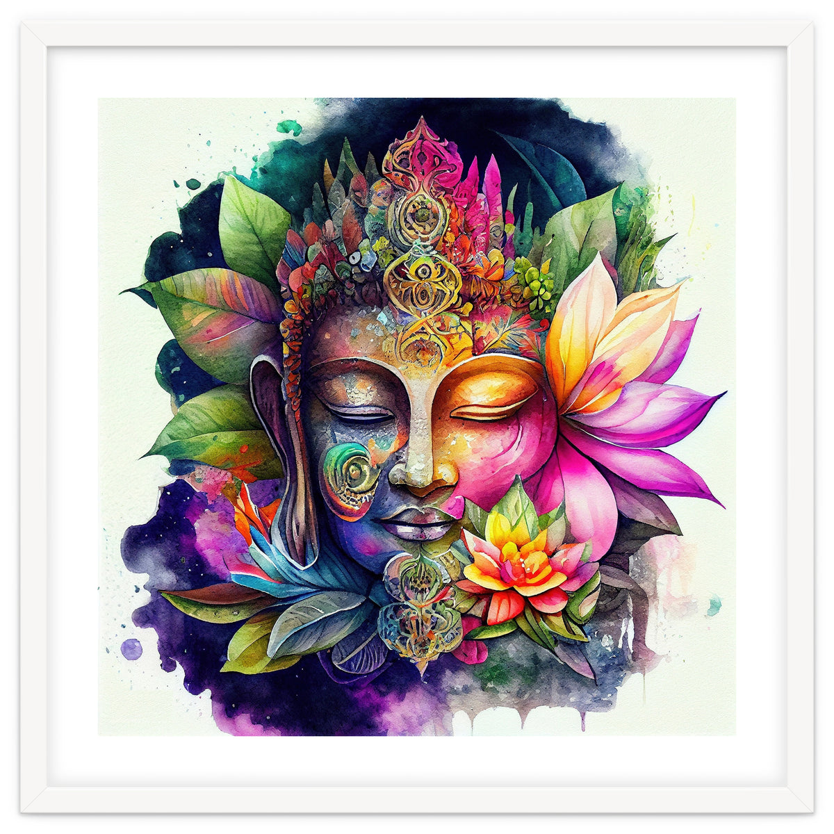 Floral Awakening Buddha