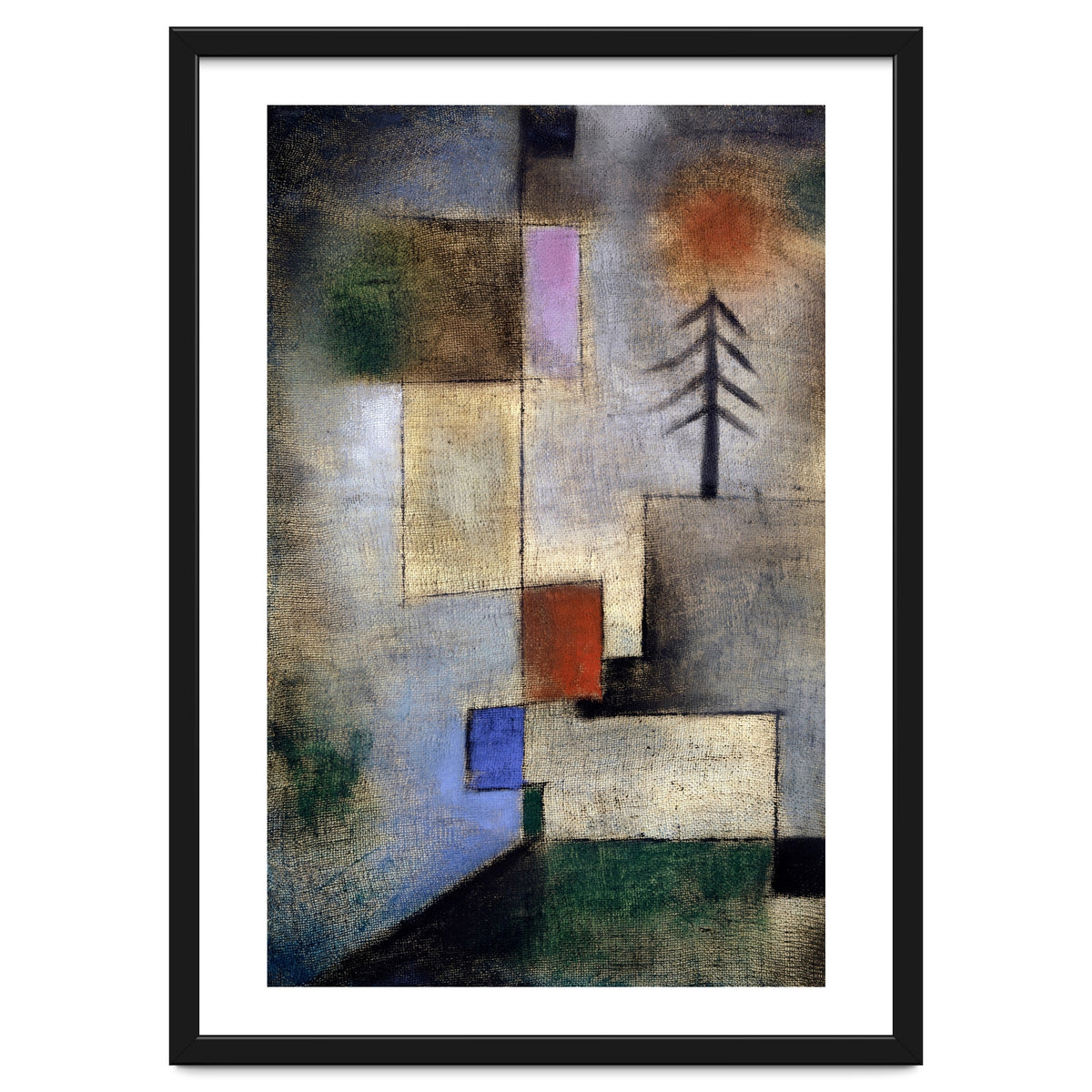 Paul Klee Small Fir Tree Abstract Painting
