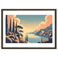 Vintage French Riviera Poster, France