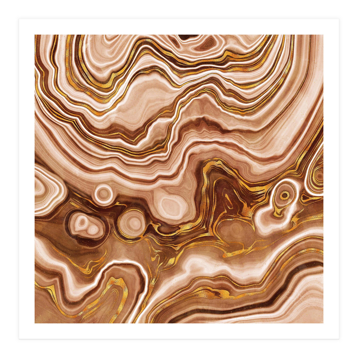 Golden Agate Texture 09 (Print Only)
