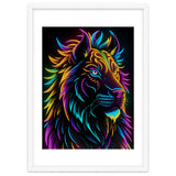 Lion Colored Neon Art thumbnail