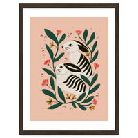 Hares Among Flowers
