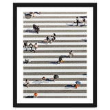 Rain Crossing | Polka Dots Zebra Crossing On The Street | Rain Eclectic Modern Graphic Design thumbnail