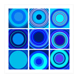 Circles & Rectangles Alt Blue 3 X 3: 3 (Print Only) thumbnail