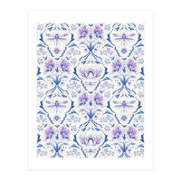 Bohemian Garden Blue Pattern (Print Only)