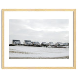 Snow covered houses on the hill thumbnail