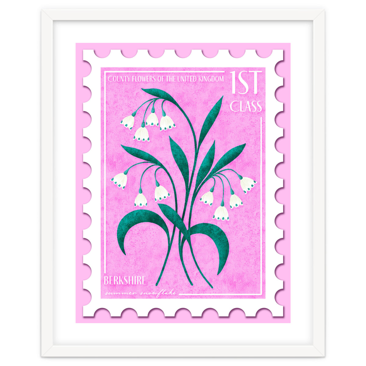 Berkshire Summer Snowflake Postage Stamp