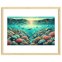 Vintage Australia, Great Barrier Reef Poster