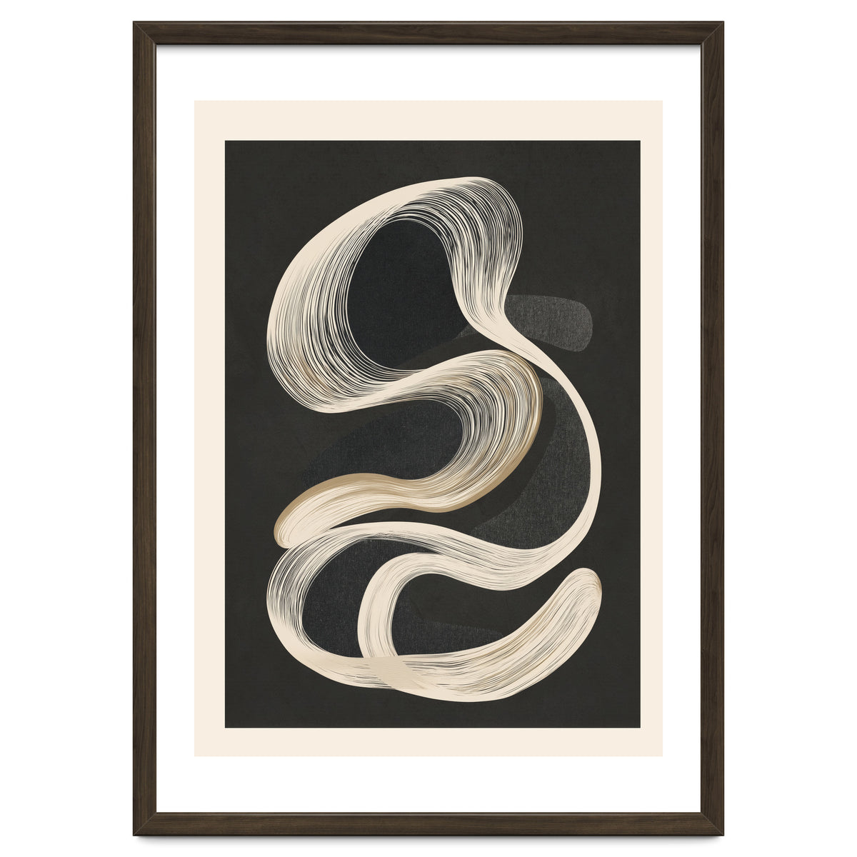 Monochrome Flow Abstract Line Movement