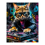 Cat Dj music (Print Only) thumbnail
