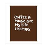 Coffee and books are my life therapy (Print Only) thumbnail