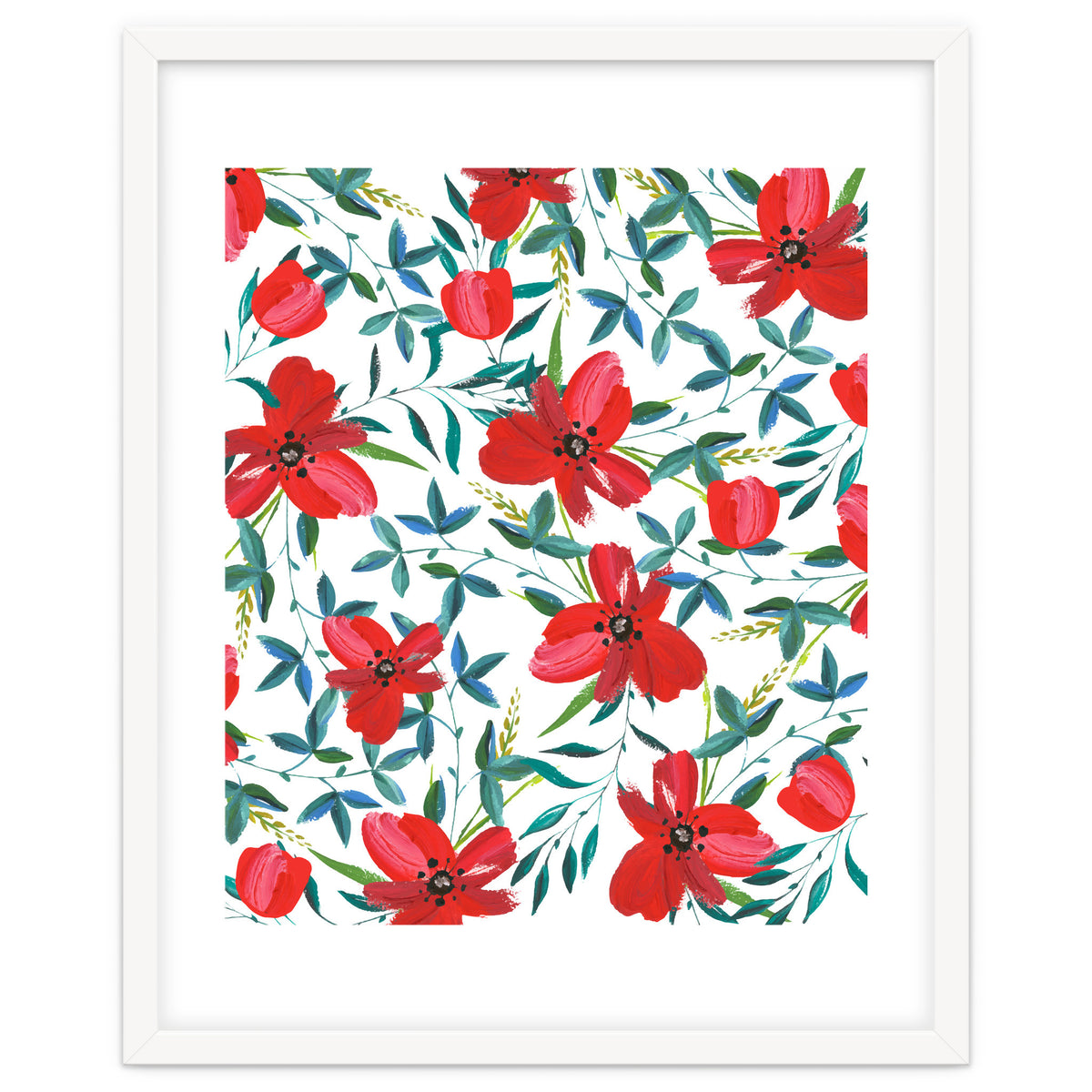 Red Blossom #society6 #decor #buyart