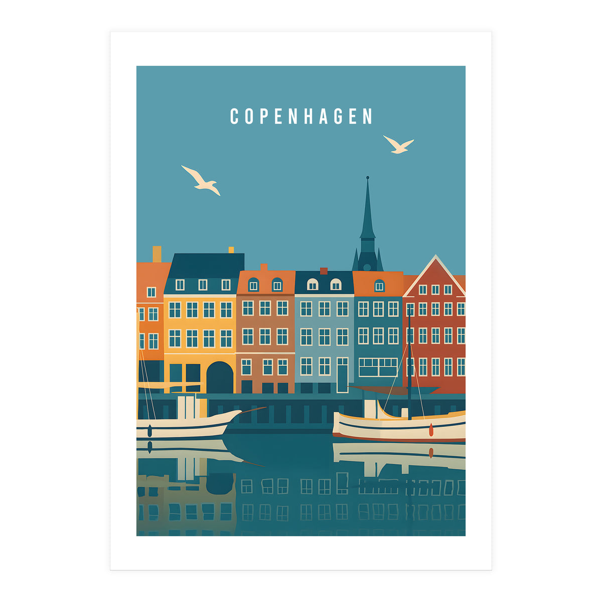 Copenhagen Denmark Scandinavian Design (Print Only)