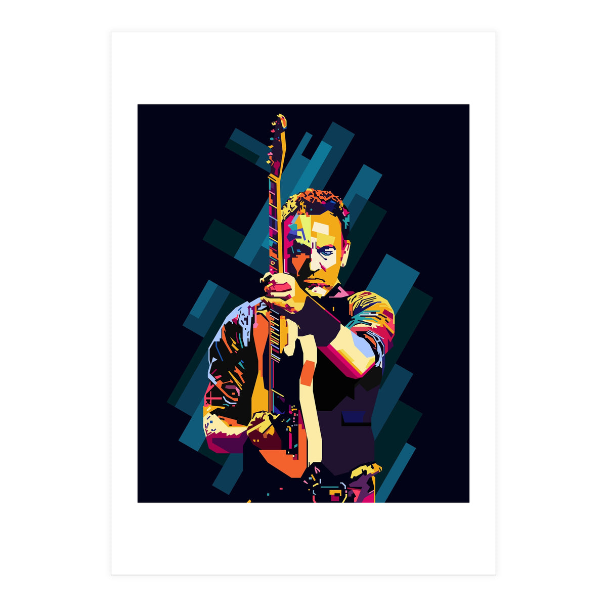 Bruce Springsteen Style WPAP (Print Only)