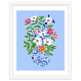 The Floopy Planter, Abstract Flower Pot Illustration, Pop Bohemian Eclectic Botanical, Flower Colorful Blossom thumbnail
