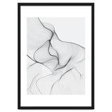 Abstract Black And White Flowing Lines Organic Form thumbnail