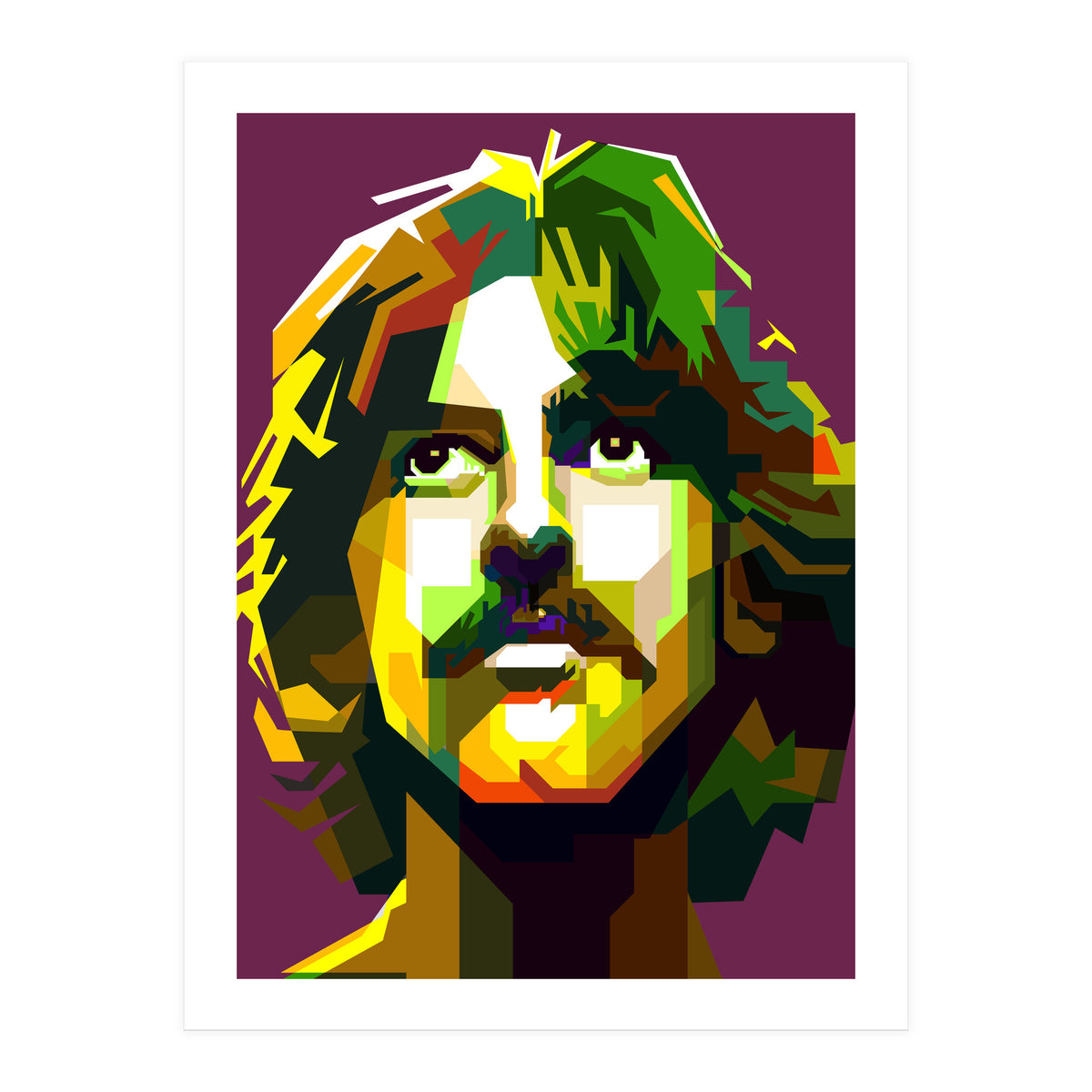 George Harrison The Beatles Pop Art WPAP (Print Only)