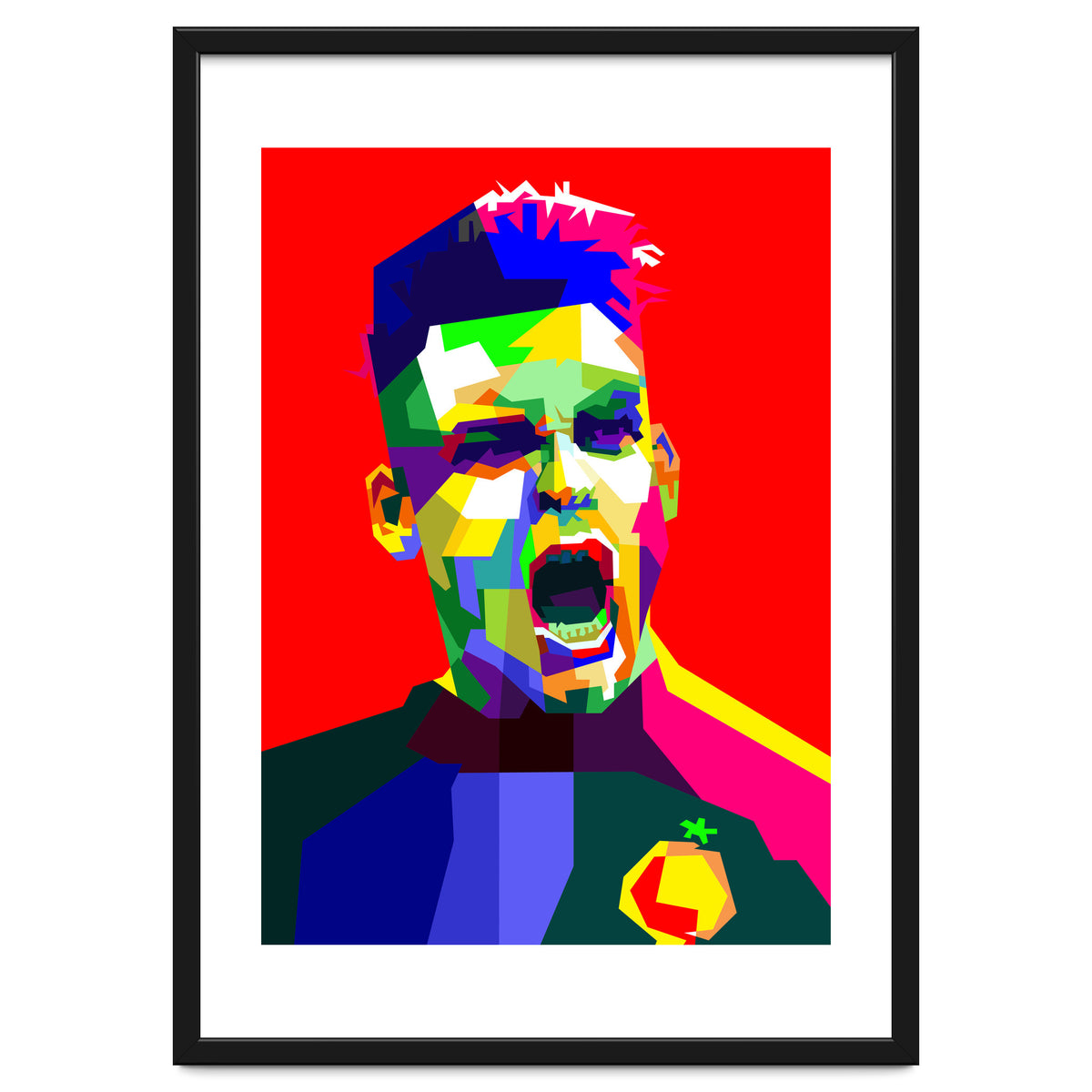Lautaro Martinez Football Striker Pop Art