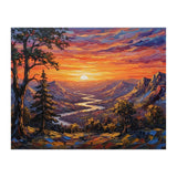 Sunset Over the Valley Peaks (Print Only) thumbnail