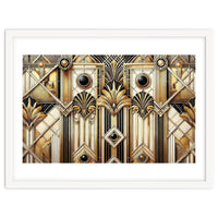 Art Deco Gold Geometric Pattern
