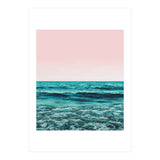 Ocean Love | Sea Beach Sand Waves Photography | Blush Nature Scenic Travel Island Digital (Print Only) thumbnail