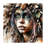 Autumn Leaf Druid Woman Portrait (Print Only) thumbnail