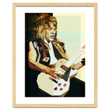 Randy Rhoads Metal Guitarist Retro Illustration thumbnail