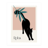 Relax cat - Botanical life (Print Only) thumbnail