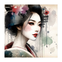 Soft Bloom Modern Geisha (Print Only)