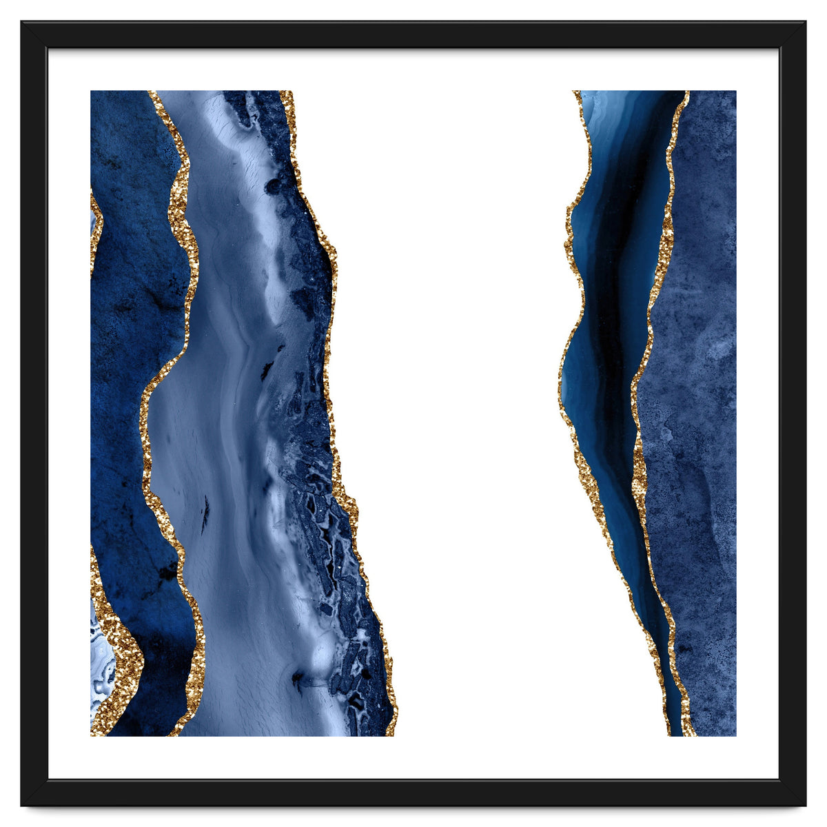 Navy & Gold Agate Texture 28