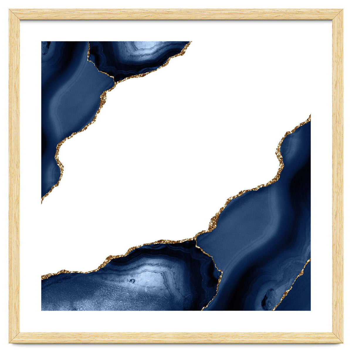 Navy & Gold Agate Texture 30