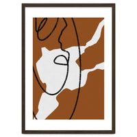 Abstract Brown and Black Lines