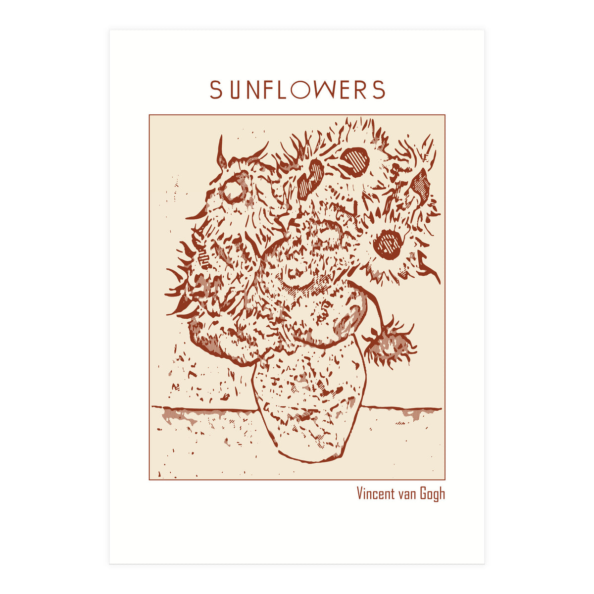 Sunflowers – Vincent Van Gogh (Print Only)