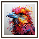 Vibrant Abstract Bird Portrait Watercolor Splash thumbnail