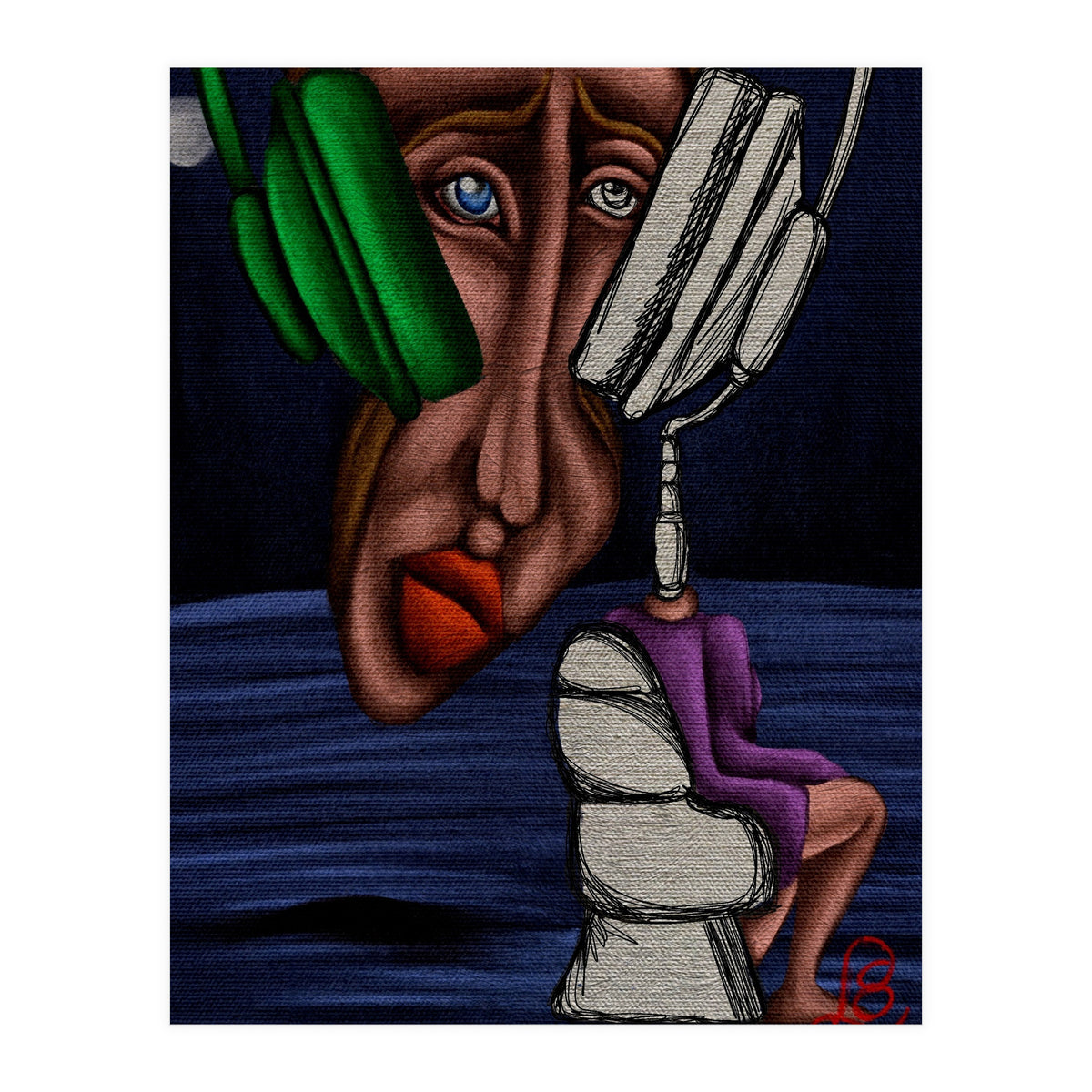 "i need to disconnect" (Print Only)