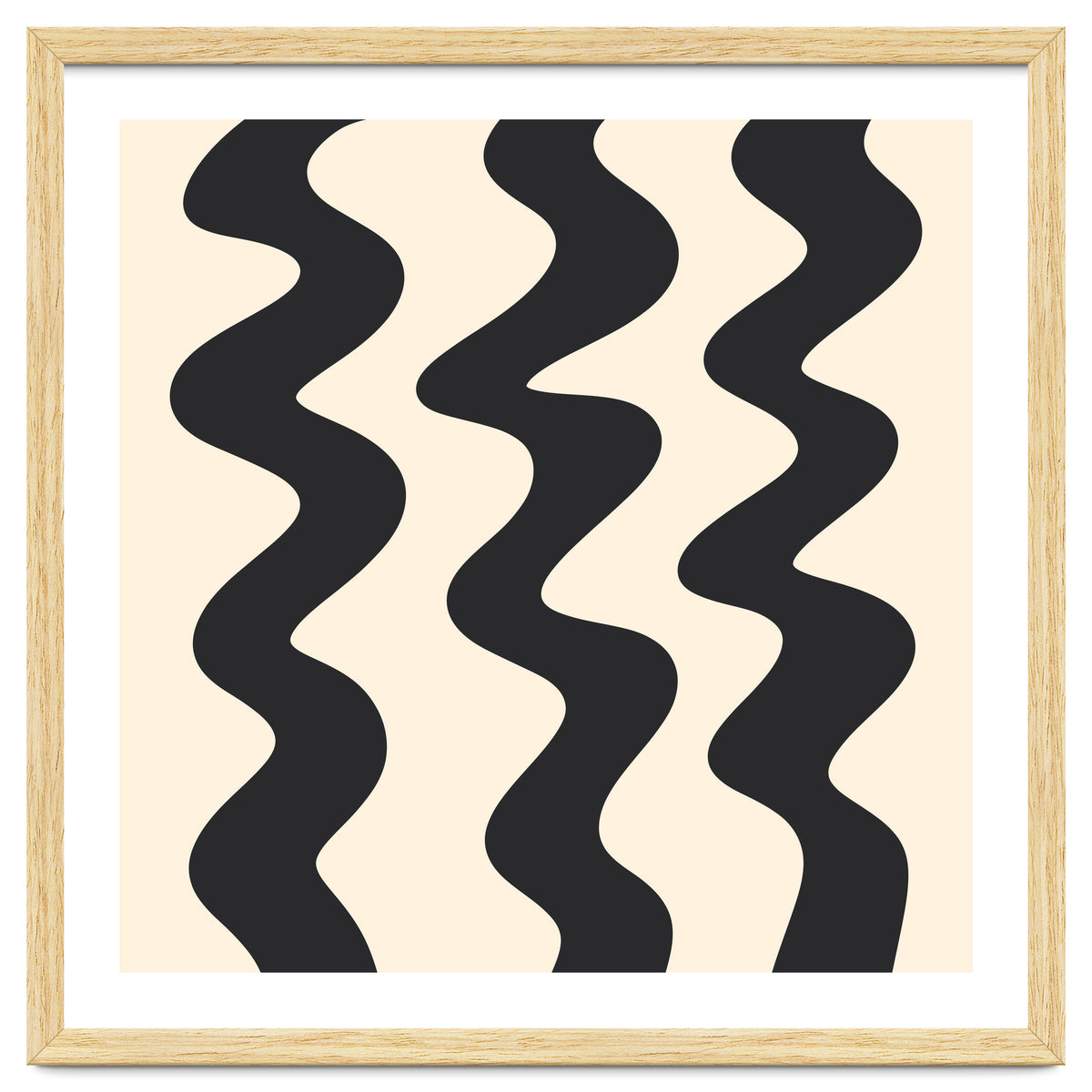 Squiggly Lines - monochrome