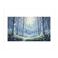 Crystal Forest: Ethereal Fantasy Landscape (Print Only)
